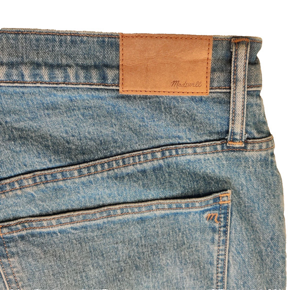 Lot of 2 Madewell Womens Jeans Size 33 Perfect Wide Leg Crop & Midrise Straight - Picture 6 of 16